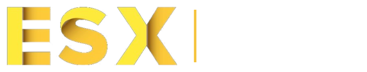 ESX Store — logo para fundo escuro